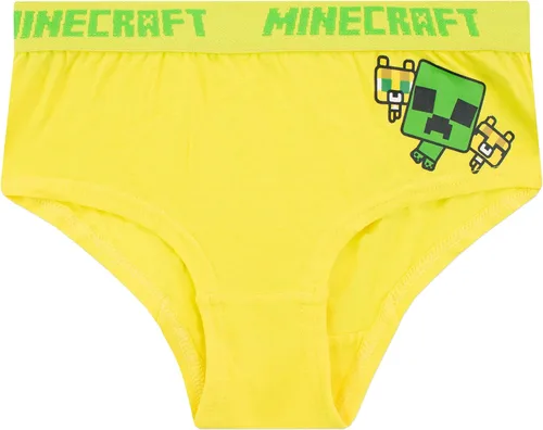 Vista 4 de Minecraft Paquete de 5 ropa interior para niñas