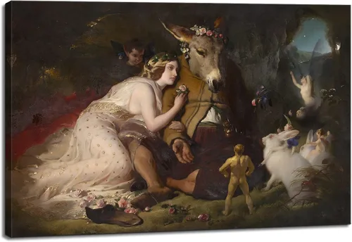 Vista 12 de artprints1stop Lienzo impreso para pared, un cuento de hadas por Arthur Wardle, 18 x 12 pulgadas