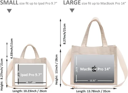 Vista 4 de UERRUAM Bolso de mano para mujer, bolsa de pana de trabajo, bolso cruzado para mujer, bolsas de viaje, bolsos de mano para uso diario