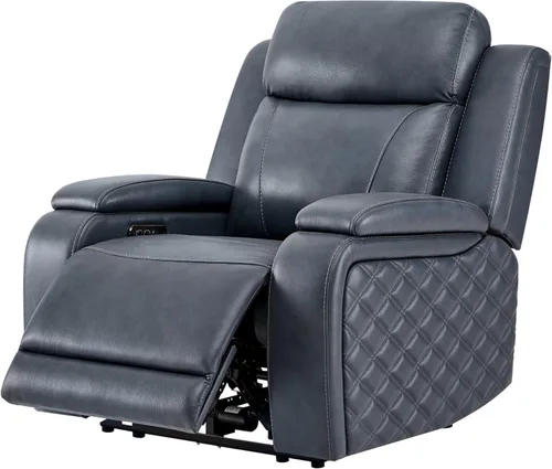 Vista 10 de Watson & Whitely Sillas reclinables eléctricas de cuero genuino para adultos, reclinables de gravedad cero con reposacabezas eléctrico