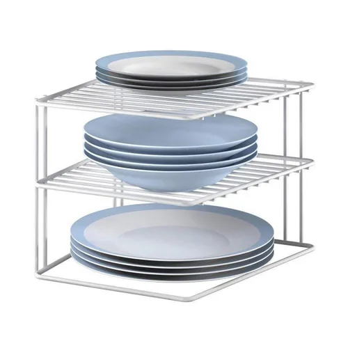 Vista 2 de Organizador para Armario de Cocina Metaltex Silos 3 Estantes Metal (25 x 25 x 19 cm)
