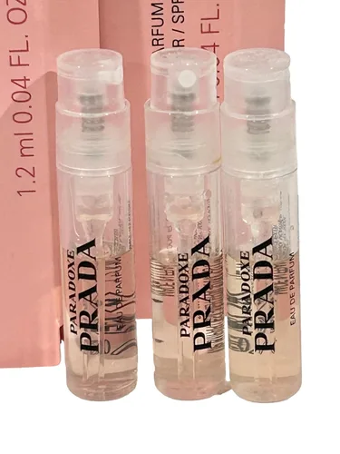Vista 3 de Prada PARADOXE Muestra de Perfume para MUJER en Vial en Aerosol 1.2 ml / 0.04 oz - Juego de 3