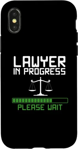 Vista 5 de Lawyer in Progress Scales of Justice Law School Student Case for iPhone 16