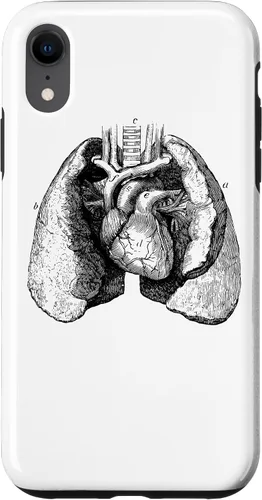 Vista 25 de Human Heart Lungs Anatomy Vintage Medical Anatomical Heart Case for iPhone 17