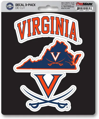 Vista 20 de FANMATS NCAA Unisex NCAA 3 Piece Decal Set