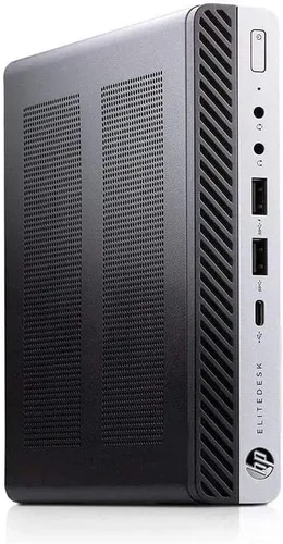 Vista 5 de HP Mini escritorio 800 G4 Intel i7-8700T hasta 4.00GHz 16GB DDR4 Nuevo 512GB NVMe SSD integrado Wi-Fi BT Dual Monitor Soporte inalámbrico teclado