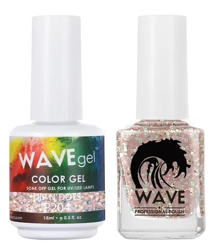 Vista 200 de WAVEGEL - Juego dúo de gel y esmalte de uñas a juego - Colección Simplicity - #P109 Blizzard I 0.5 onzas
