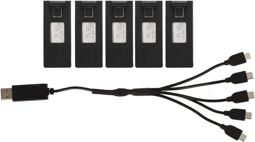 Vista 6 de Batería de avión de control remoto, batería de litio de 1800 mAh con cable de carga para avión RC E88 (envío solo batería)