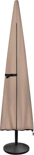 Vista 13 de ULTCOVER Cubierta de Sombrilla de Patio 600D Impermeable para Exteriores - Se Adapta a Sombrillas de Mercado de 7-10 Pies, Negro Negro-Mercado