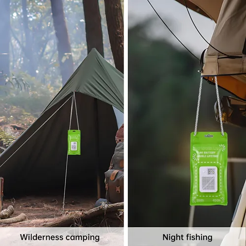 Vista 7 de Lámpara de emergencia con luz de sal de agua, linterna LED alimentada por sal, 50 lúmenes LED linterna de camping para cortes de energía Pesca