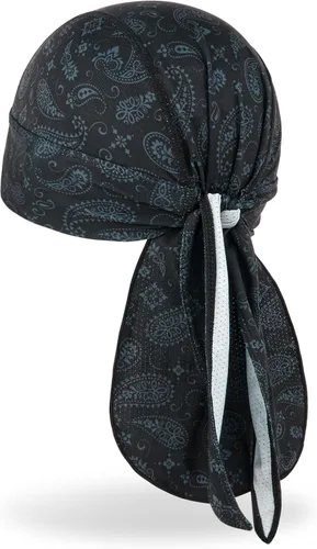 Vista 10 de MELASA Cooling Do Rags - Forro para casco de calavera, bandanas para hombres, correr, ciclismo, motocicleta Negro