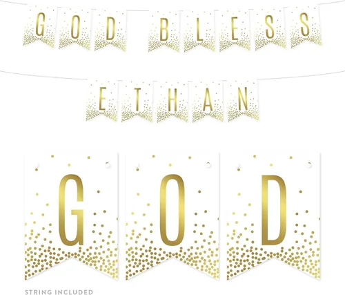 Vista 6 de Andaz Press Decoraciones divertidas de pancarta con diseño de confeti dorado metálico sobre blanco para fiestas de jubilación, la aventura comienza