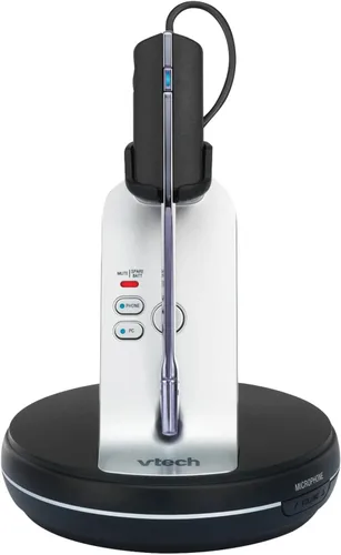 Vista 9 de VTech VH6210 Softphone Compatible Convertible DECT Office Auriculares inalámbricos para teléfonos de escritorio de negocios