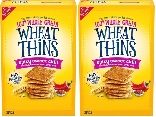 Vista 16 de Wheat Thins Snacks picantes de chile dulce, galletas de trigo integral, galletas de aperitivos, 8.5 onzas