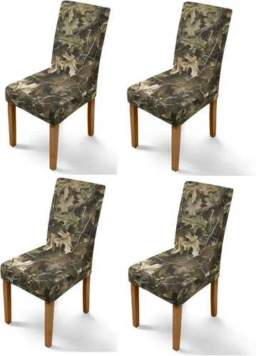 Vista 29 de Rnyleeg Juego de 1 fundas de asiento de comedor con estampado de flores azules para sillas de comedor, fundas protectoras suaves y lavables