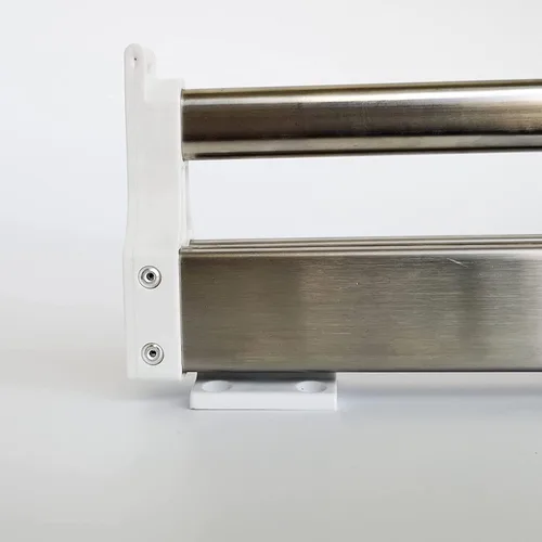 Vista 3 de Perchero extensible con pista deslizante, barra de armario extraíble ajustable de 11.8-23.6 in, perchero organizador de armario para almacenamiento