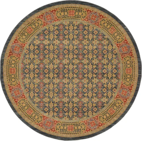 Vista 16 de Unique Loom Palace Collection - Alfombra de área Jefferson (2 pies x 3 pies 1 pulgada, rectangular, crema/caramelo)