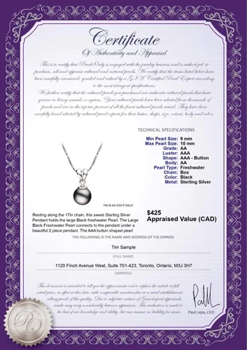 Vista 3 de Sally 9-10mm AA Quality Freshwater 925 Sterling Silver Cultured Pearl Pendant For Women