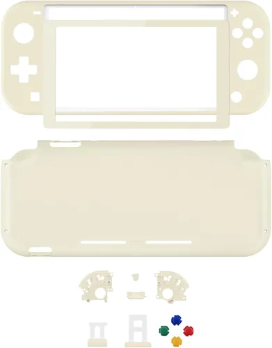 Vista 2 de eXtremeRate Carcasa de repuesto para Nintendo Switch Lite, carcasa para controlador de mano NSL con protector de pantalla, funda personalizada