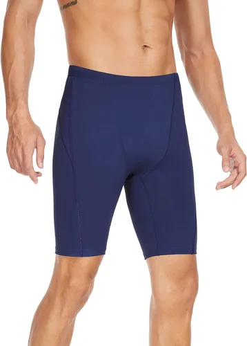 Vista 13 de Traje de baño deportivo competitivo para hombre, traje de entrenamiento de resistencia de carreras, pantalones cortos de natación de secado rápido