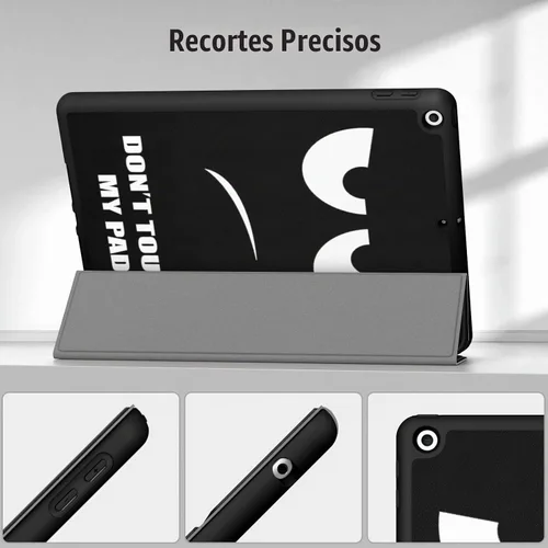 Vista 8 de Fintie Funda delgada para iPad de 9ª / 8ª / 7ª generación de 10.2 pulgadas Tri-Fold Stand, Flexible Soft TPU Back Cover, Viewing & Typing Angles
