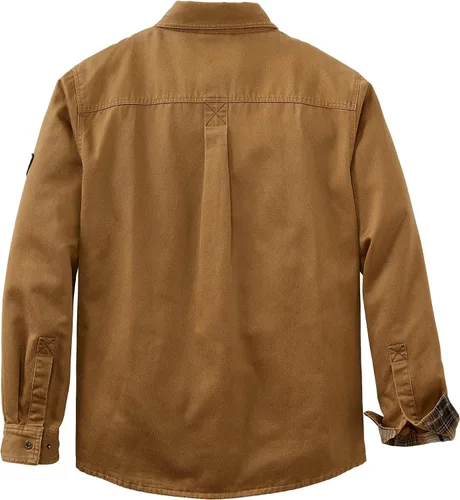Vista 5 de Legendary Whitetails – Chaqueta de camisa de franela con forro para hombre, de algodón encerado resistente al agua Cebada