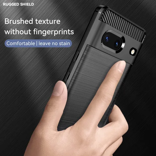 Vista 6 de Carcasa para Google Pixel 7 (poliuretano termoplástico), color negro Funda protectora de goma TPU flexible para Google Pixel 7 2022 de 6.3
