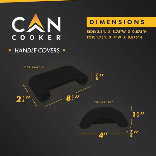 Vista 6 de CanCooker Cubiertas de mango para cancooker, original y junior y acompañante, color negro