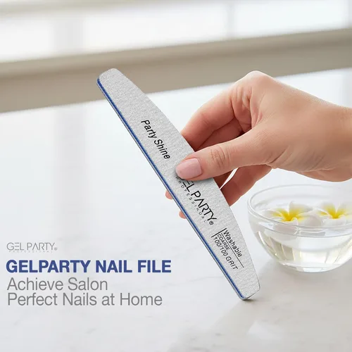Vista 38 de GELPARTY - Limas de uñas profesionales de grano 80/80 cuadradas, paquete de 12 tablas de esmeril lavables de doble cara, grano extra grueso