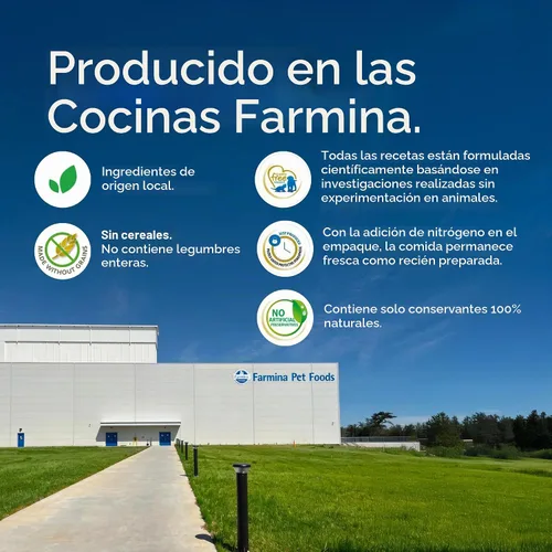 Vista 6 de Farmina - Alimento seco para perros adultos sin granos con calabaza, pollo y granada, mini raza
