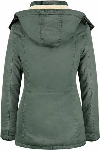Vista 2 de WenVen - Chaqueta de algodón con capucha para mujer
