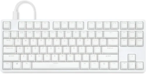 Vista 2 de DROP Teclado mecánico ENTR - Funda de aluminio sin llave teclas PBT de doble brillo N-Key Rollover USB-C LED retroiluminado blanco interruptores