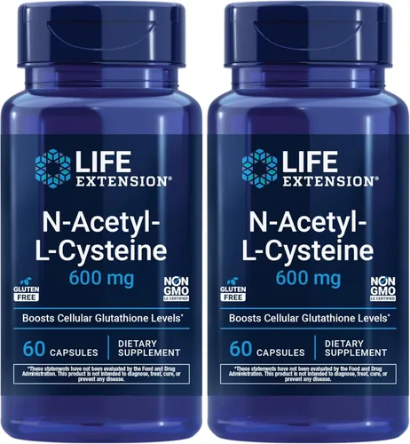 Vista 12 de Life Extension N-acetil-L-cisteína (NAC), respuesta inmune, salud respiratoria, salud hepática, NAC 600 mg, defensa antioxidante, radicales libres