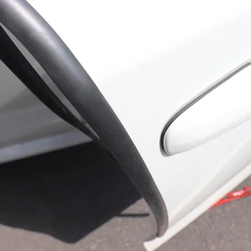 Vista 6 de Kit de moldura de borde de puerta automotriz con cinta, protector de labios en forma de L para guardabarros de automóvil, estribos, conchas