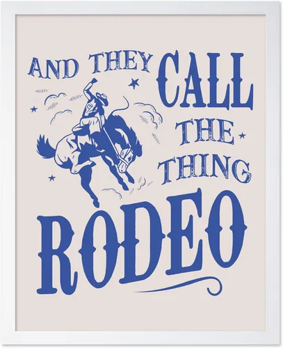 Vista 21 de Poster Master Póster de You've Yeed Your Last Haw, estampado retro de vaquero azul, arte occidental, arte moderno, arte del salvaje oeste, regalo