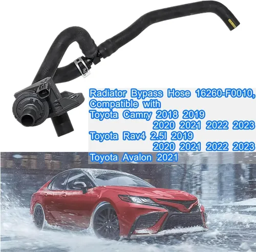 Vista 2 de Manguera de derivación del radiador 16260-F0010, compatible con Toyota Camry 2018 2019 2020 2021 2022 2023, Toyota Rav4 2.5l 2019 2020 2021 2022