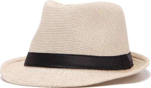 Vista 6 de LADYBRO Sombreros Fedora para hombre sombrero Fedora sombrero de panamá sombrero de paja sombrero de verano paquete de 3 M