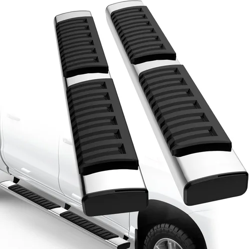 Vista 8 de Estribos de 6.5 pulgadas compatibles con Dodge Ram 1500/2019-2023 Ram 1500 Classic 2009-2018/Ram 2500 3500 Crew Cab (4 puertas de tamaño completo)