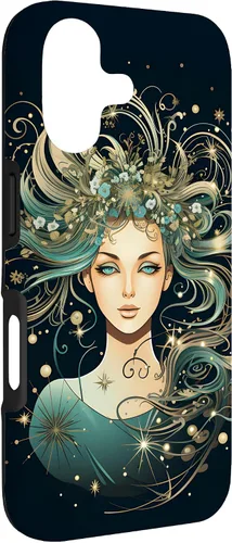 Vista 3 de Virgo Zodiac Sign Horoscope Galaxy Stars Case for iPhone 17