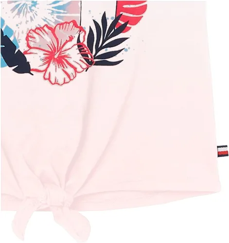 Vista 5 de Tommy Hilfiger Camiseta grande de manga corta con cuello redondo para niña