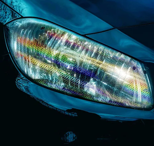 Vista 8 de Rollo de vinilo VViViD Micro Bio HEX+ para faros delanteros y traseros, con tinte de aire, transparente, 17.9 x 60 pulgadas