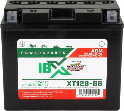 Vista 13 de Baterías interestatales IBX YTZ5S-BS Powersports batería 12V 3.5Ah 50CCA AGM (XTZ5S-BS)