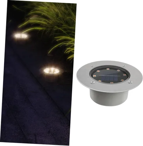 Vista 3 de jojofuny Luces solares de tierra al aire libre Luces de jardín Lámpara enterrada Lámpara de césped No requiere cableado