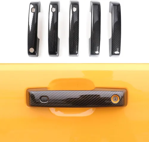 Vista 14 de Protector de arañazos para manija de puerta trasera, cubierta de manija de puerta trasera compatible con Ford Bronco 2021 2022 2023 2024 2025