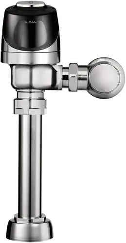 Vista 7 de Sloan G2 Optima Plus 8186 - Flushometro de orina con sensor expuesto, válvula de descarga de 0.5 GPF, sensor infrarrojo con botón de anulación
