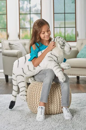 Vista 8 de Wild Republic Jumbo - Animal gigante de peluche, Talla Tiger, 30