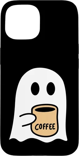 Vista 6 de iPhone 16 Spooky Fall Ghost Coffee Lovers Costume Case