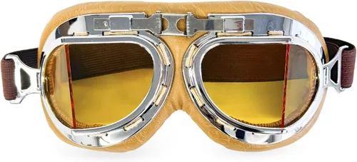 Vista 11 de CRG Sports Gafas de motocicleta estilo aviador, piloto, crucero, scooter, gafas de motocross para hombre, mujer, adulto
