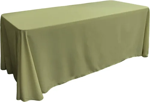 Vista 75 de LA Linen Mantel rectangular lavable de popelín de poliéster, resistente a las manchas y a las arrugas, cubierta de mesa 60x84, mantel de tela