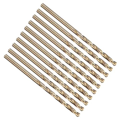 Vista 54 de PATIKIL Broca Jobber de 0.039 in, vástago recto M35 cobalto 5% acero de alta velocidad 135° acabado dorado para metal duro de acero inoxidable - 2